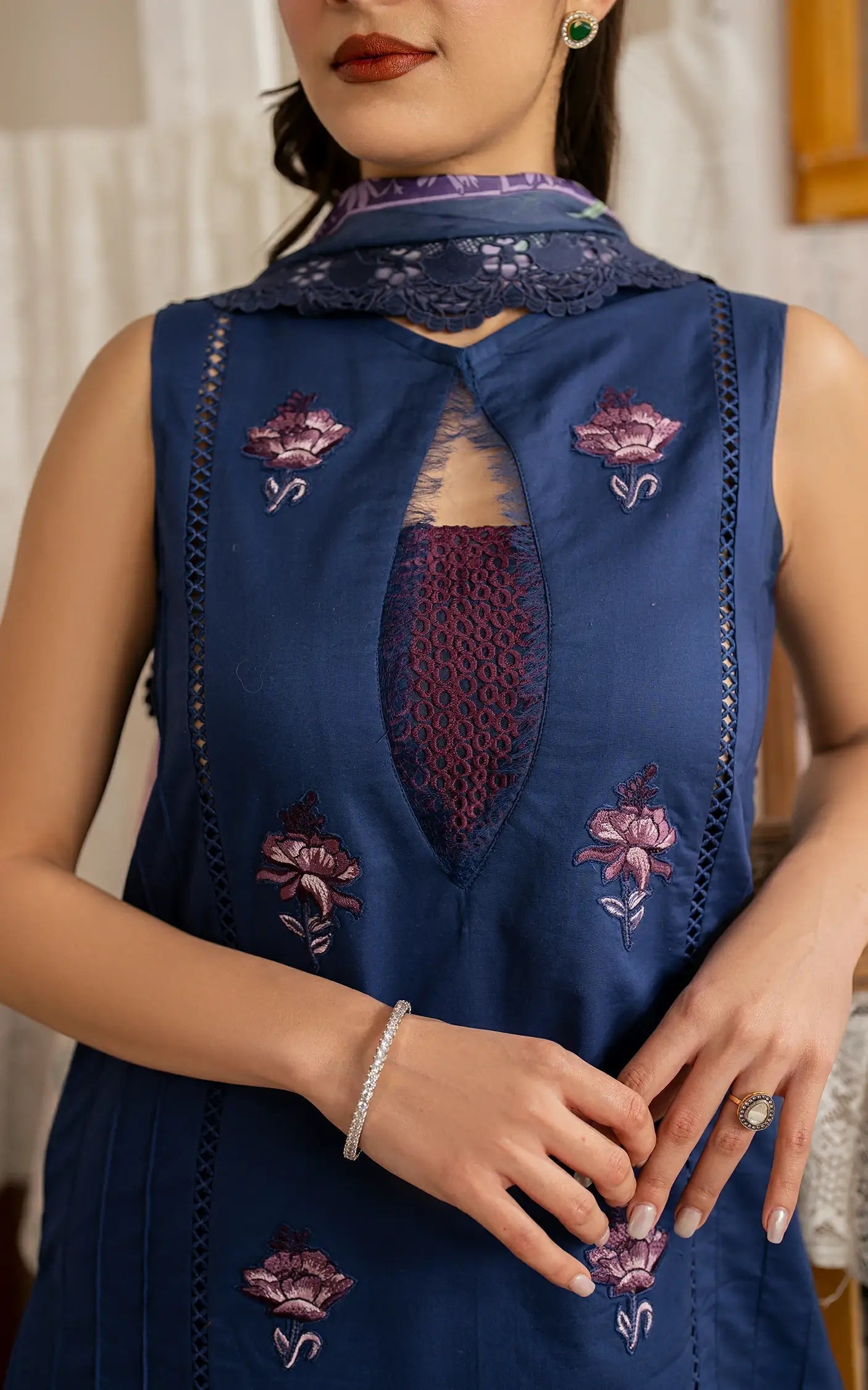 Asifa and Nabeel | Meraki Vintage 25 | Resham (MVL25-18) - House Of Zarish