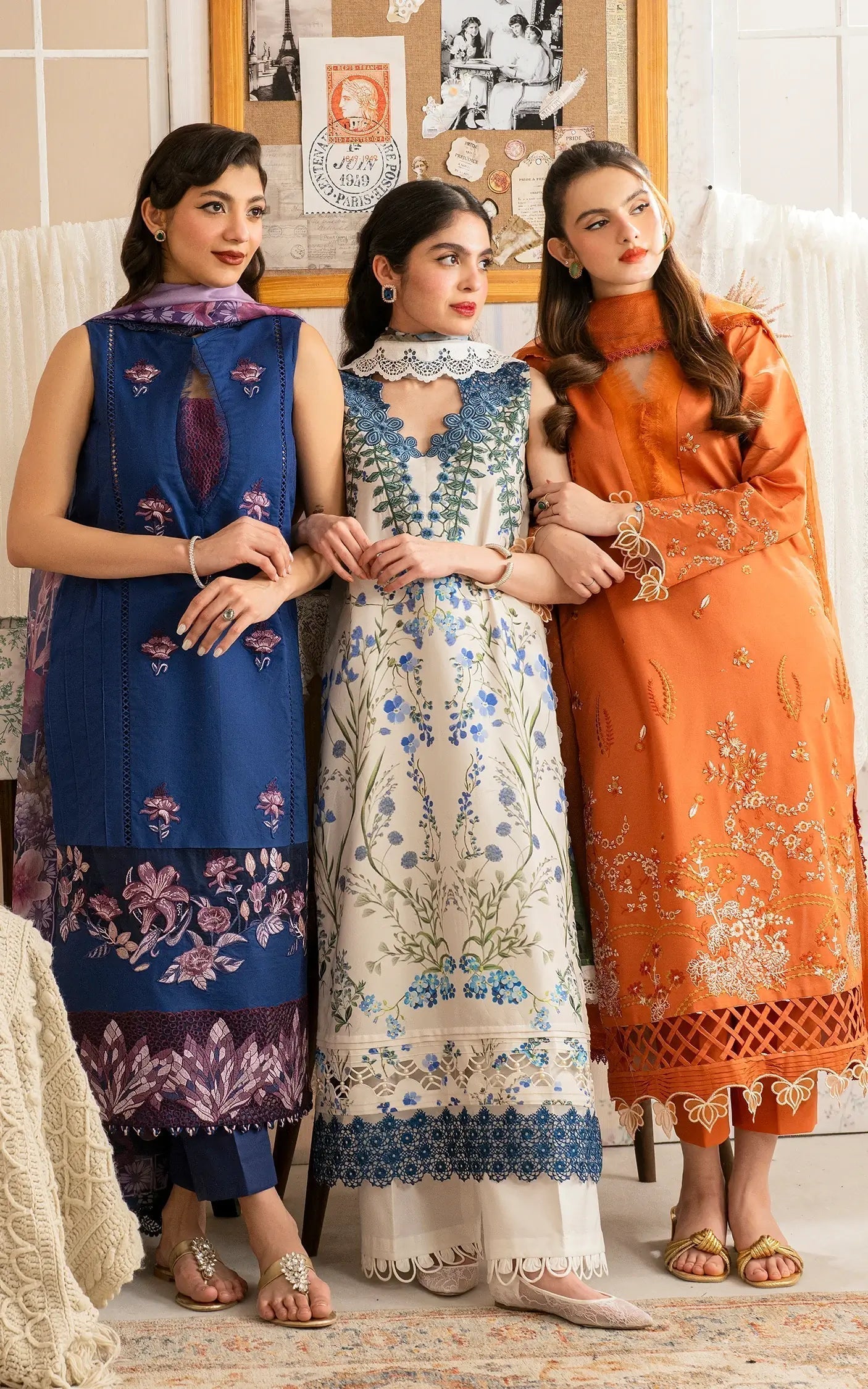 Asifa and Nabeel | Meraki Vintage 25 | Resham (MVL25-18) - House Of Zarish