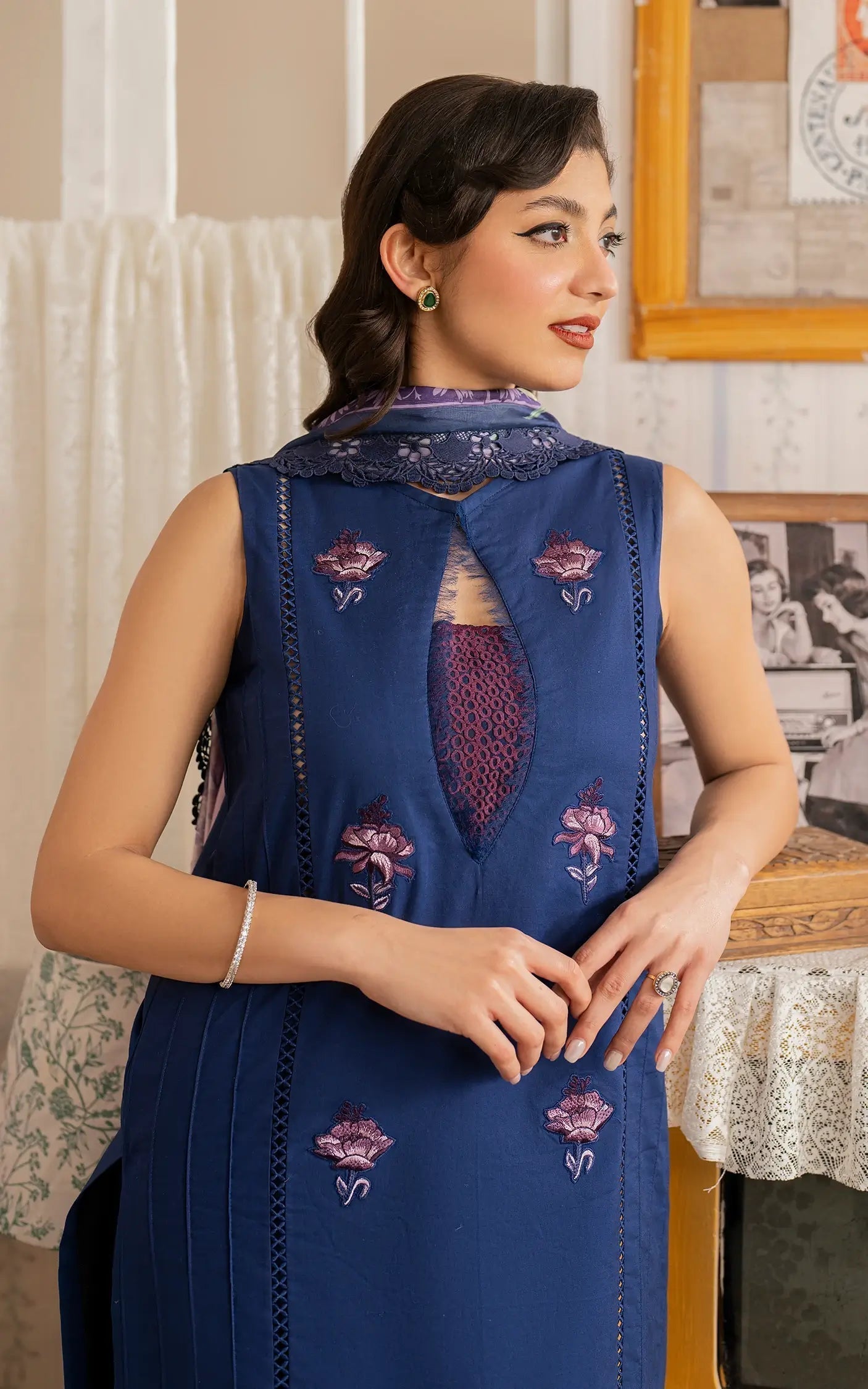 Asifa and Nabeel | Meraki Vintage 25 | Resham (MVL25-18) - House Of Zarish