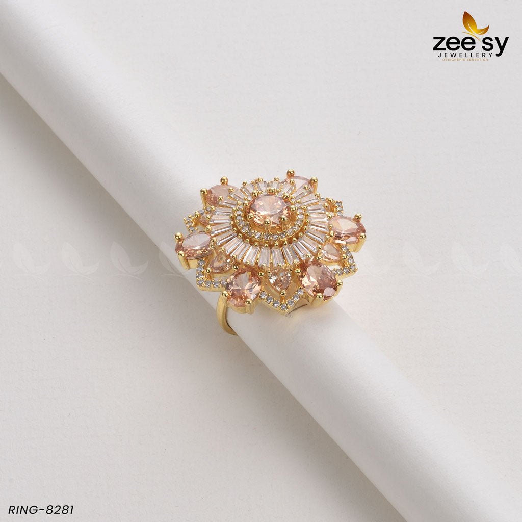 Sunflower Ring-8281 - House Of Zarish