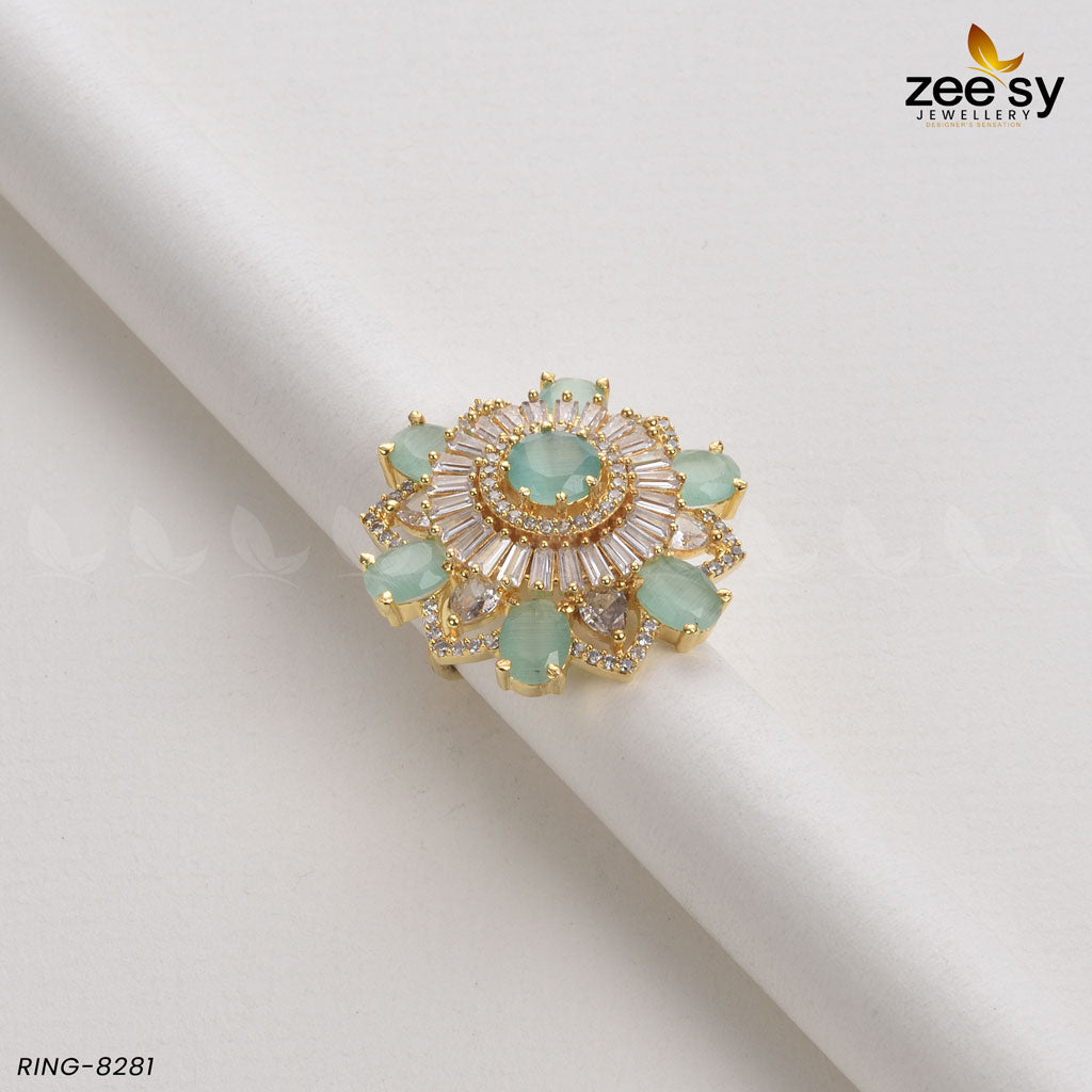 Sunflower Ring-8281 - House Of Zarish