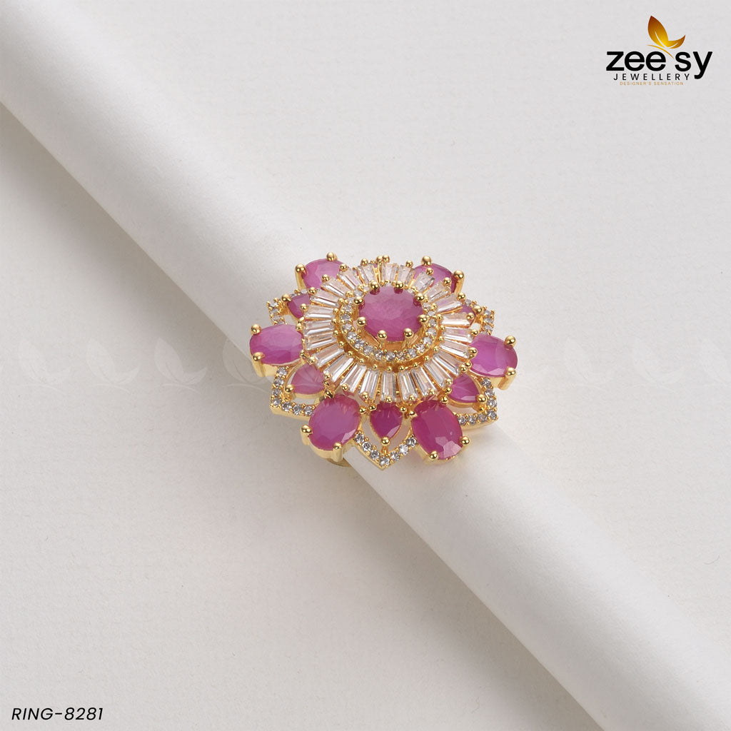 Sunflower Ring-8281 - House Of Zarish