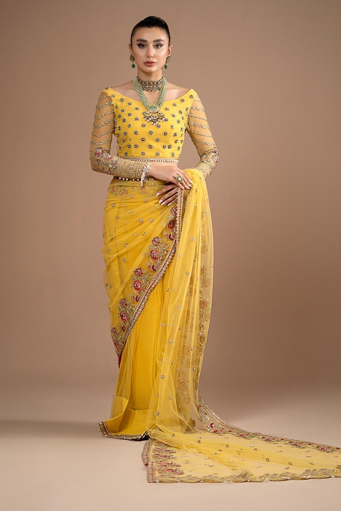 Imrozia Premium | Lumiere Luxury Sarees | 02 Lustrous Gold - House Of Anaya