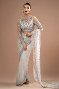 Imrozia Premium | Lumiere Luxury Sarees | 07 Misty Grey