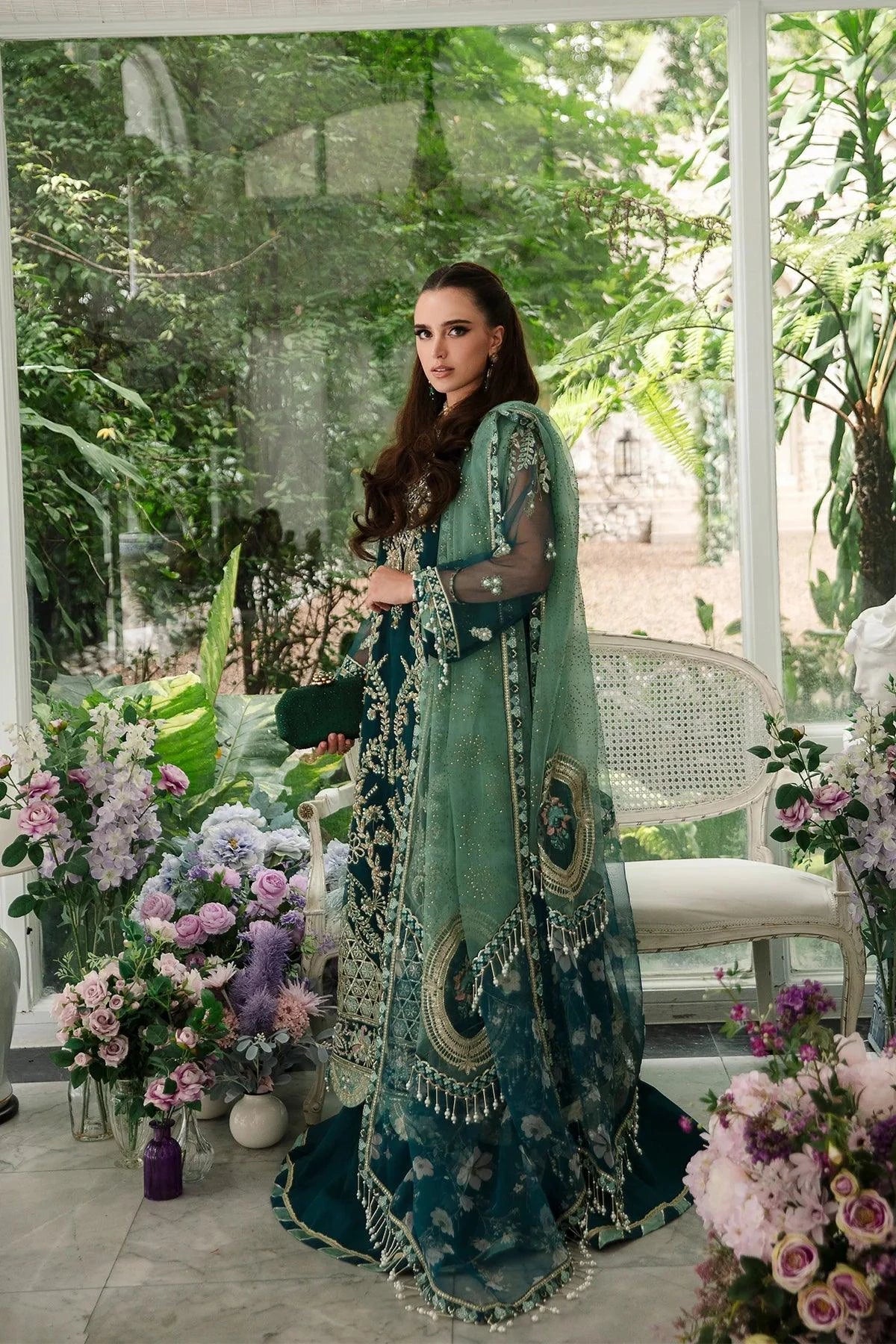 AJR Couture | Alif Luxury Wedding Formals 23 | Teal - House Of Anaya