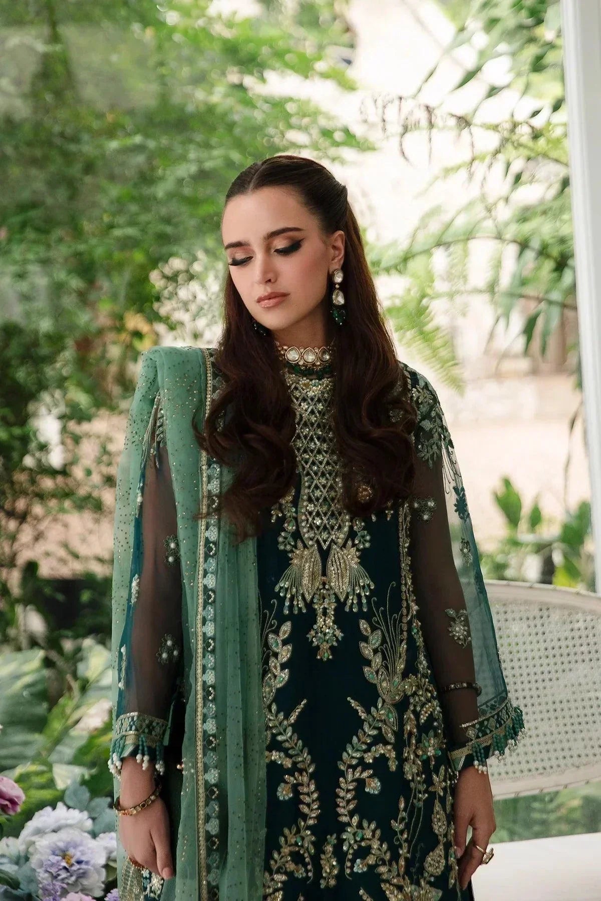 AJR Couture | Alif Luxury Wedding Formals 23 | Teal - House Of Anaya