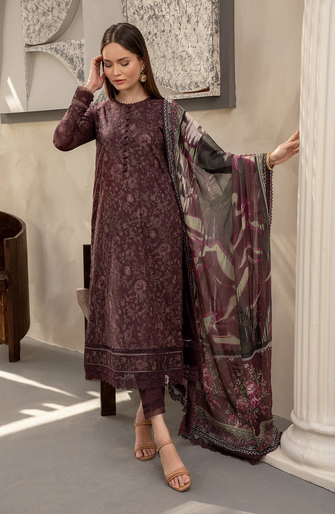 Zarif | Festive Lawn | ZFL 05 MIRAAL - House Of Anaya