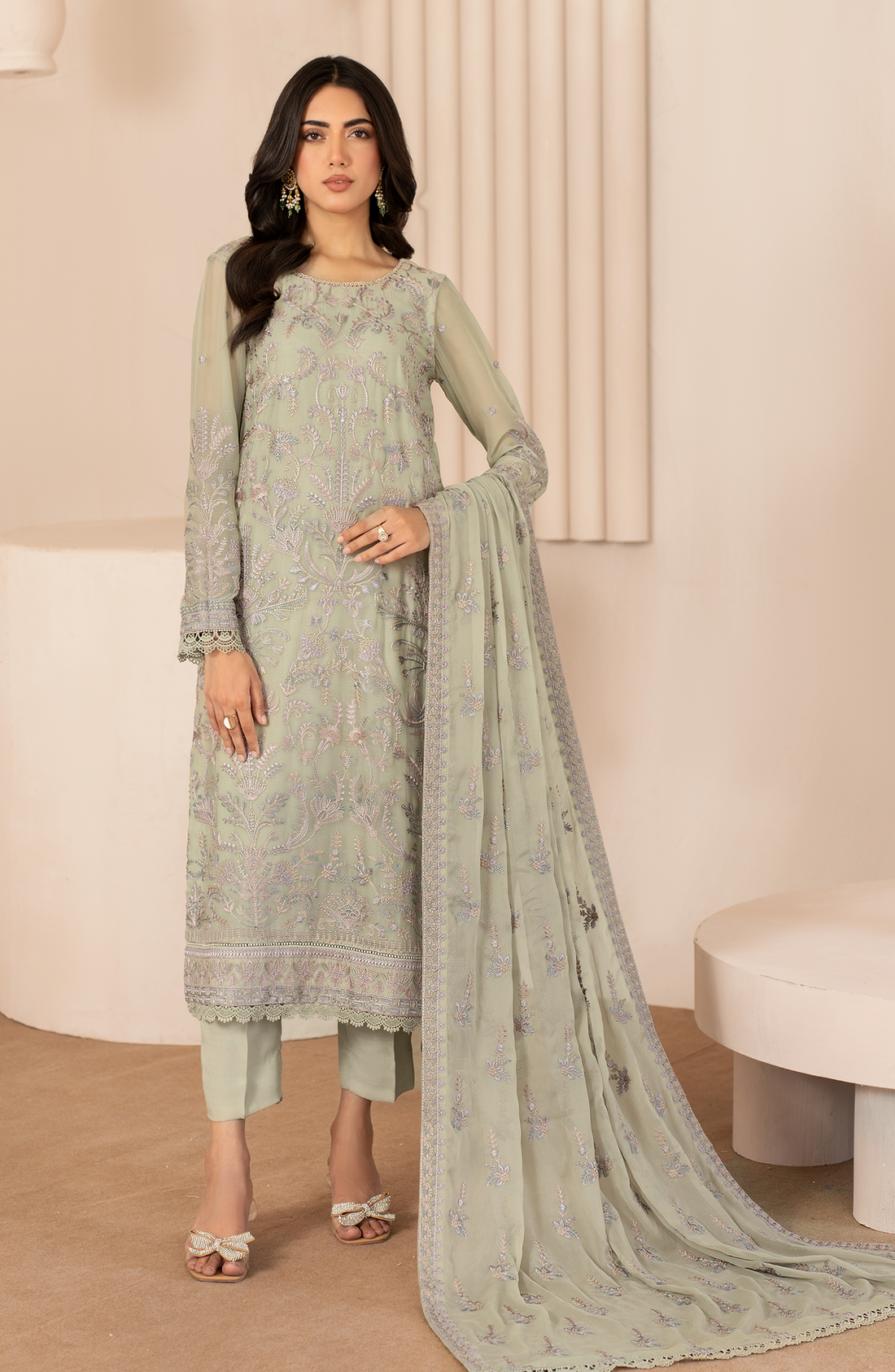 Zarif | Chiffon Edit | ZL 04 AFSA - House Of Anaya