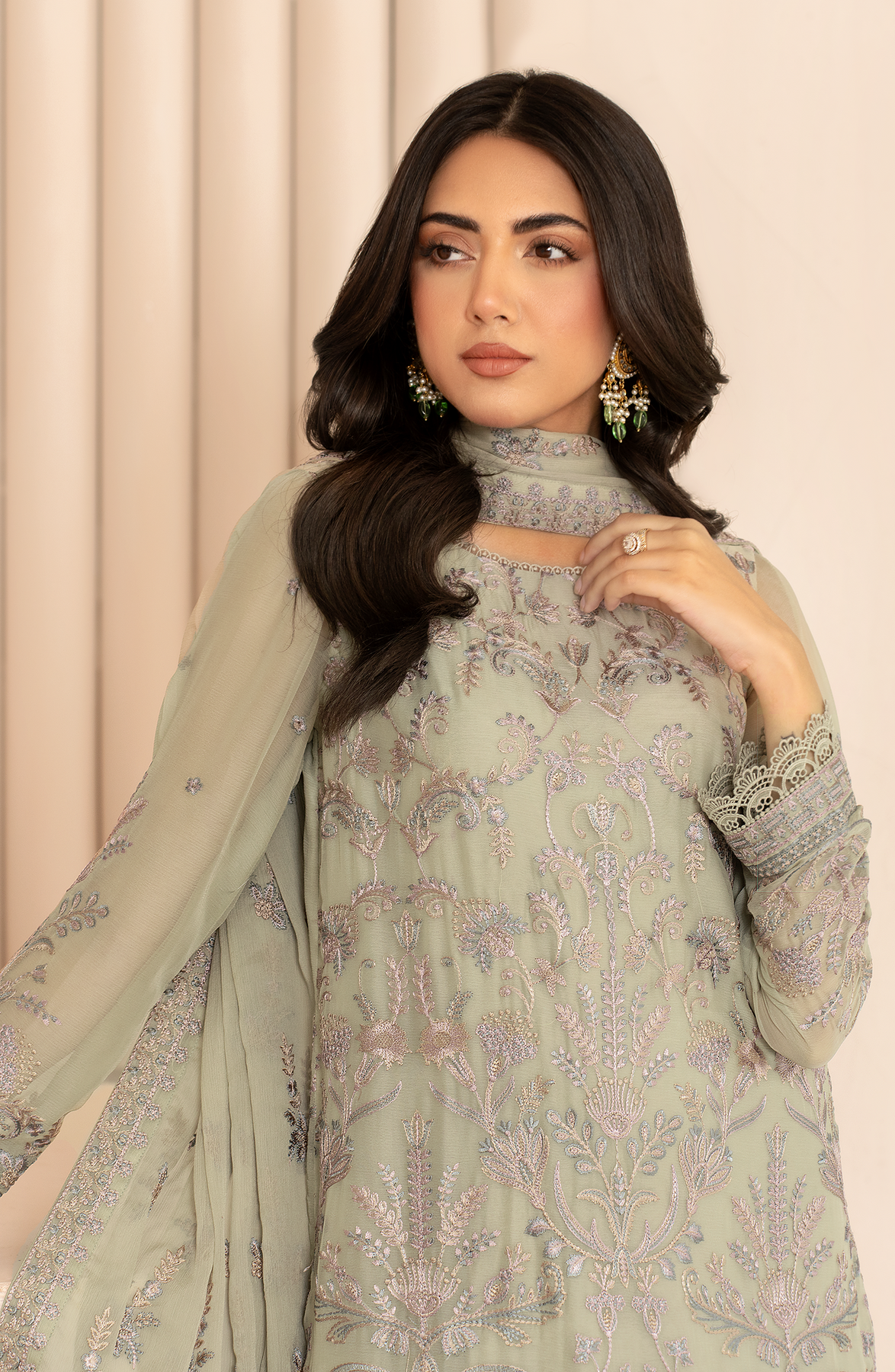 Zarif | Chiffon Edit | ZL 04 AFSA - House Of Anaya