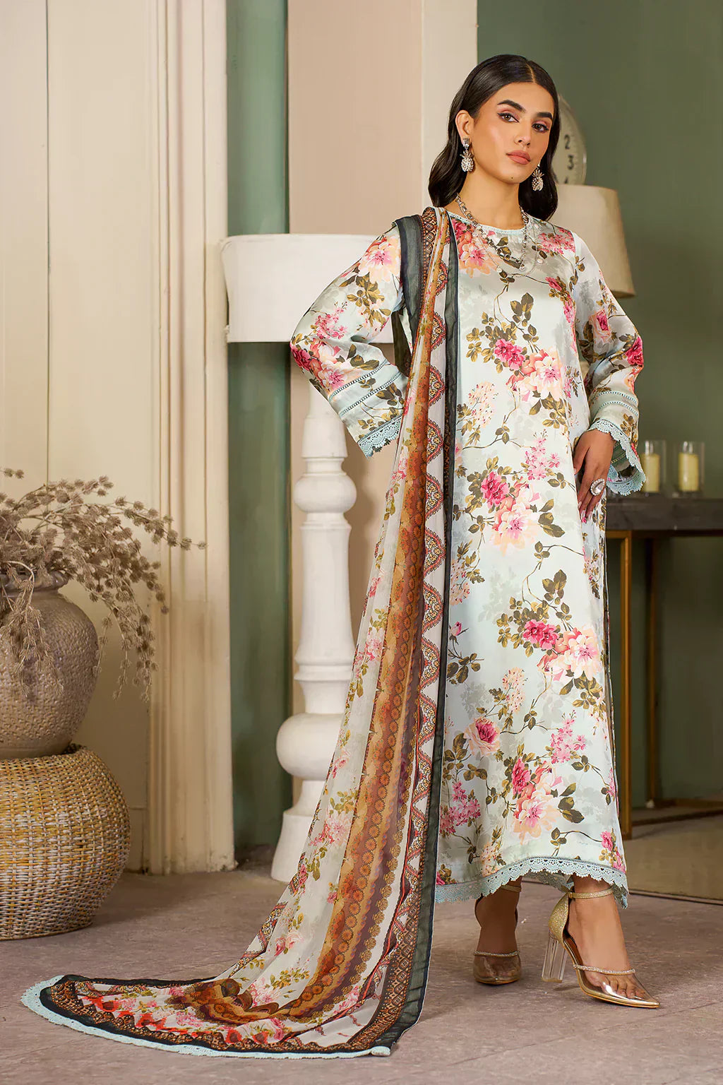 Zarif | Prints 24 | ZSP 02 AQUA - House Of Anaya