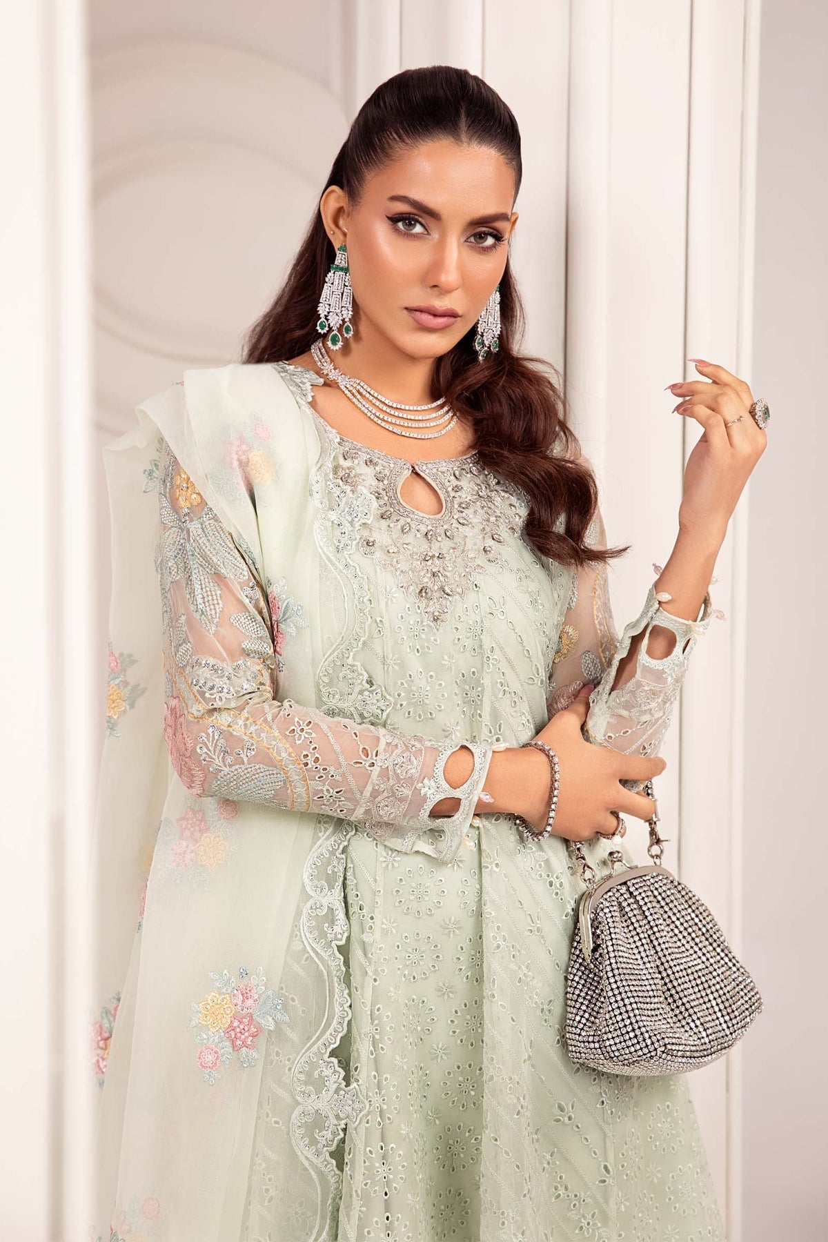 Maria B | Formal Wears | Organza Suit SF-EF24-03