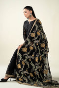 Maria B | Pre Fall Dresses | 3 Piece Embroidered Suit Black