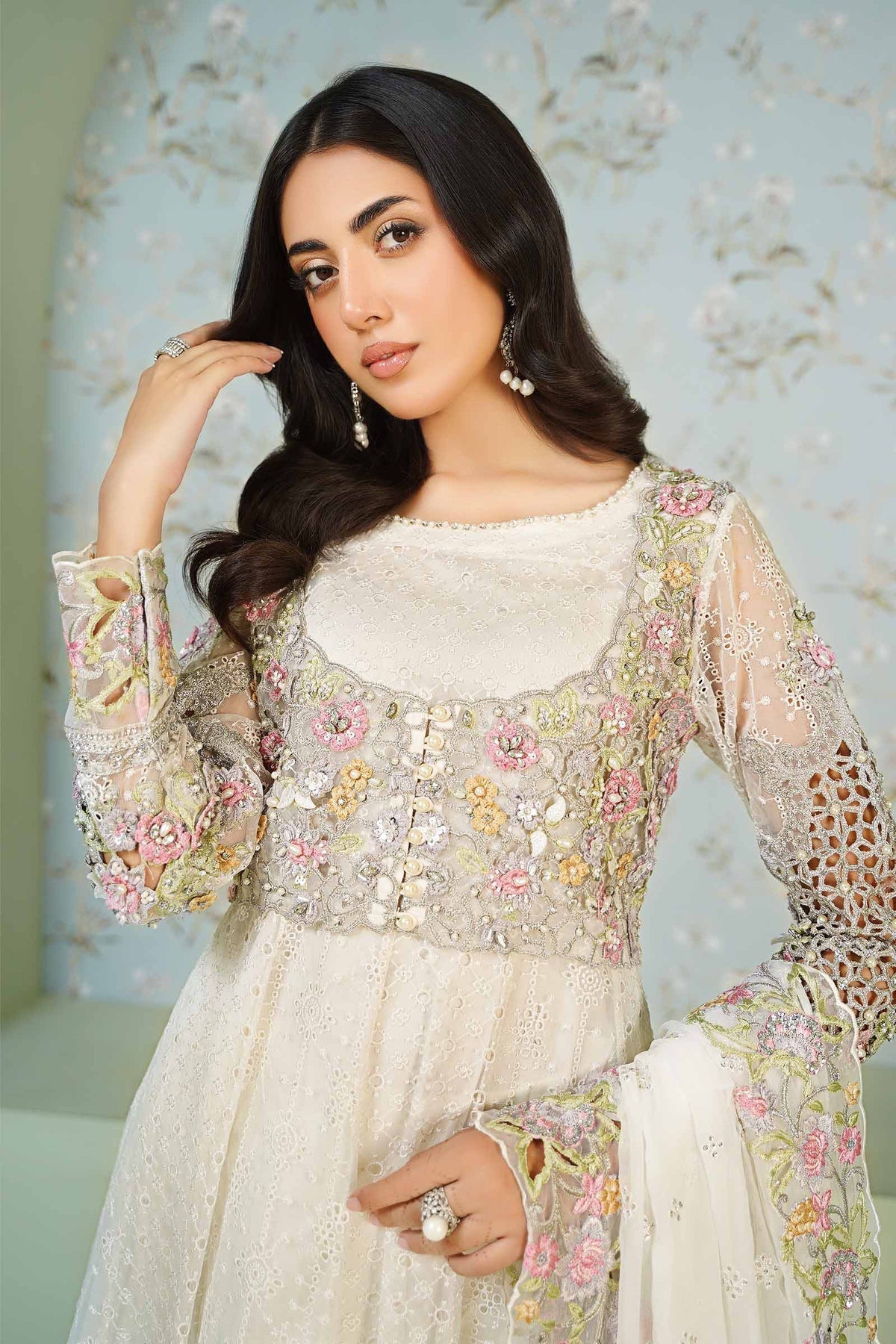 Maria B | Formal Wears | Organza Suit SF-EA24-16