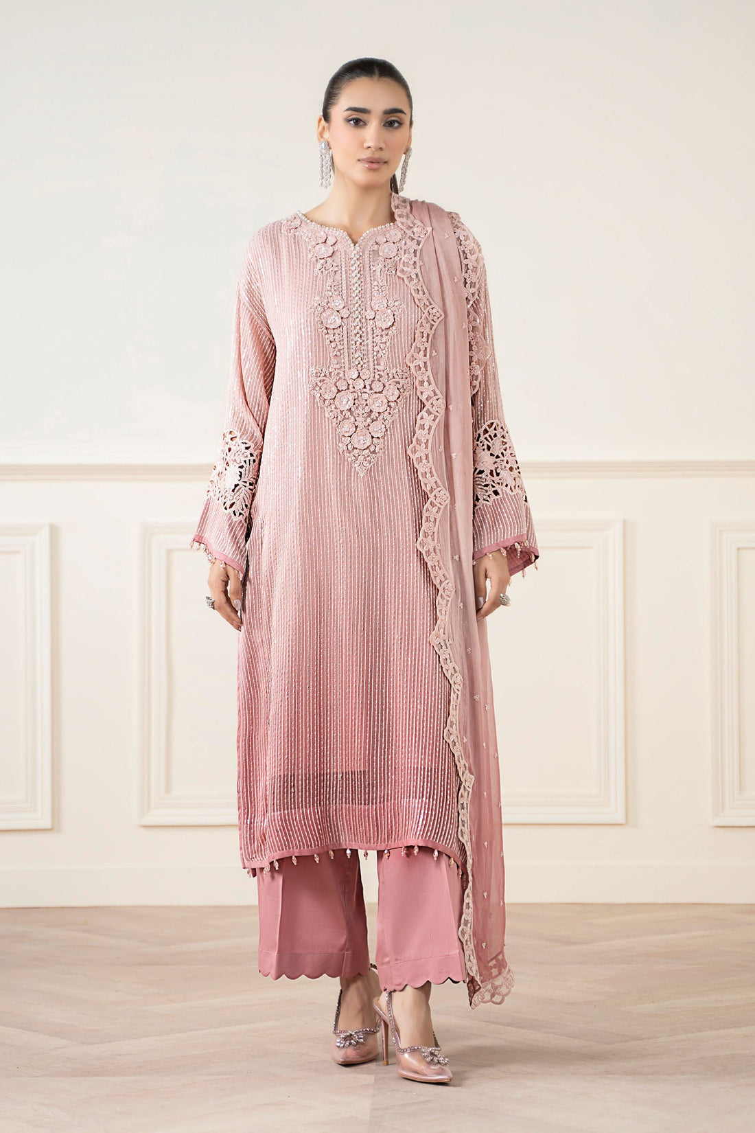 Maria B | Pre Fall 25 | Chiffon Suit 08