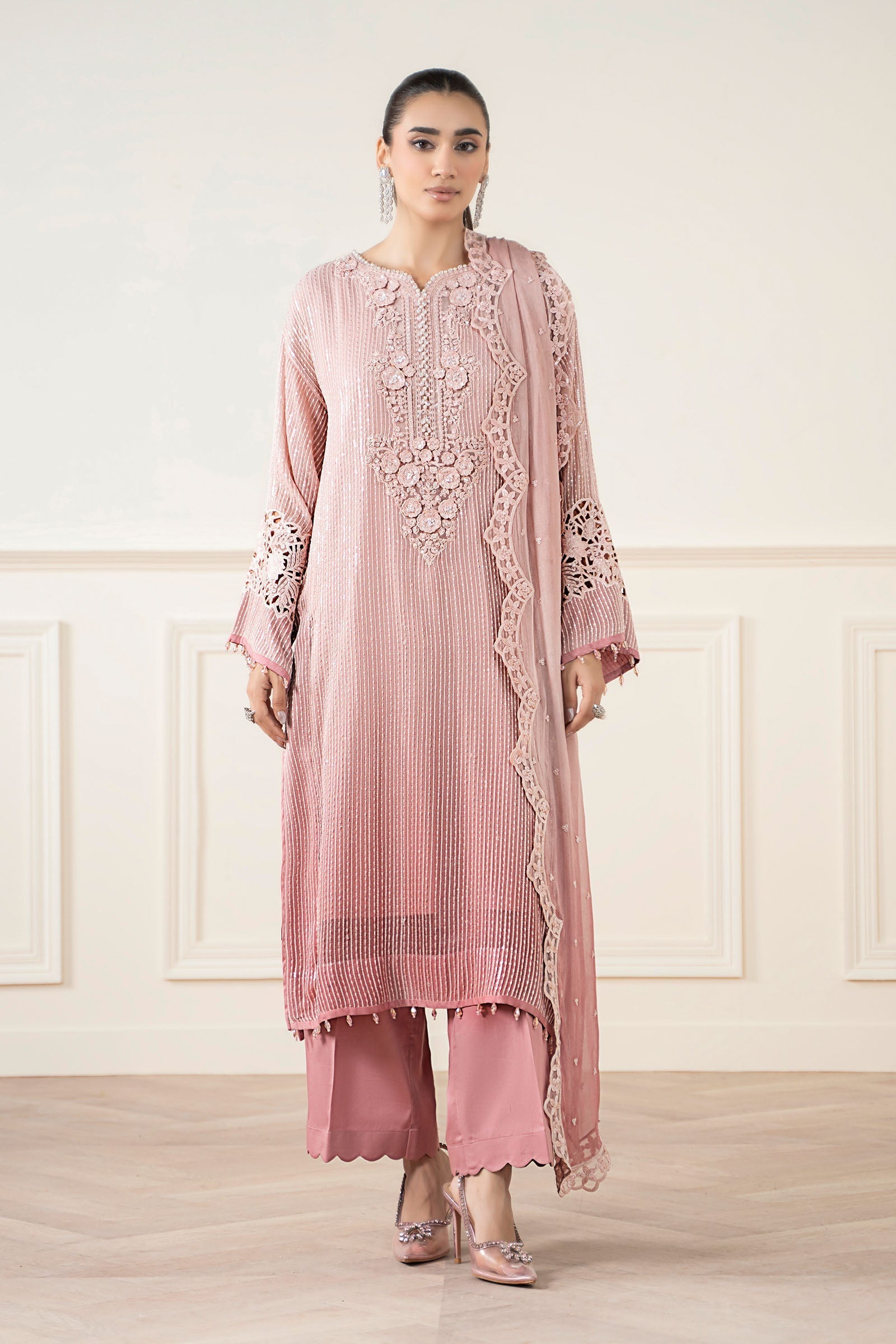Maria B | Pre Fall 25 | Chiffon Suit 08