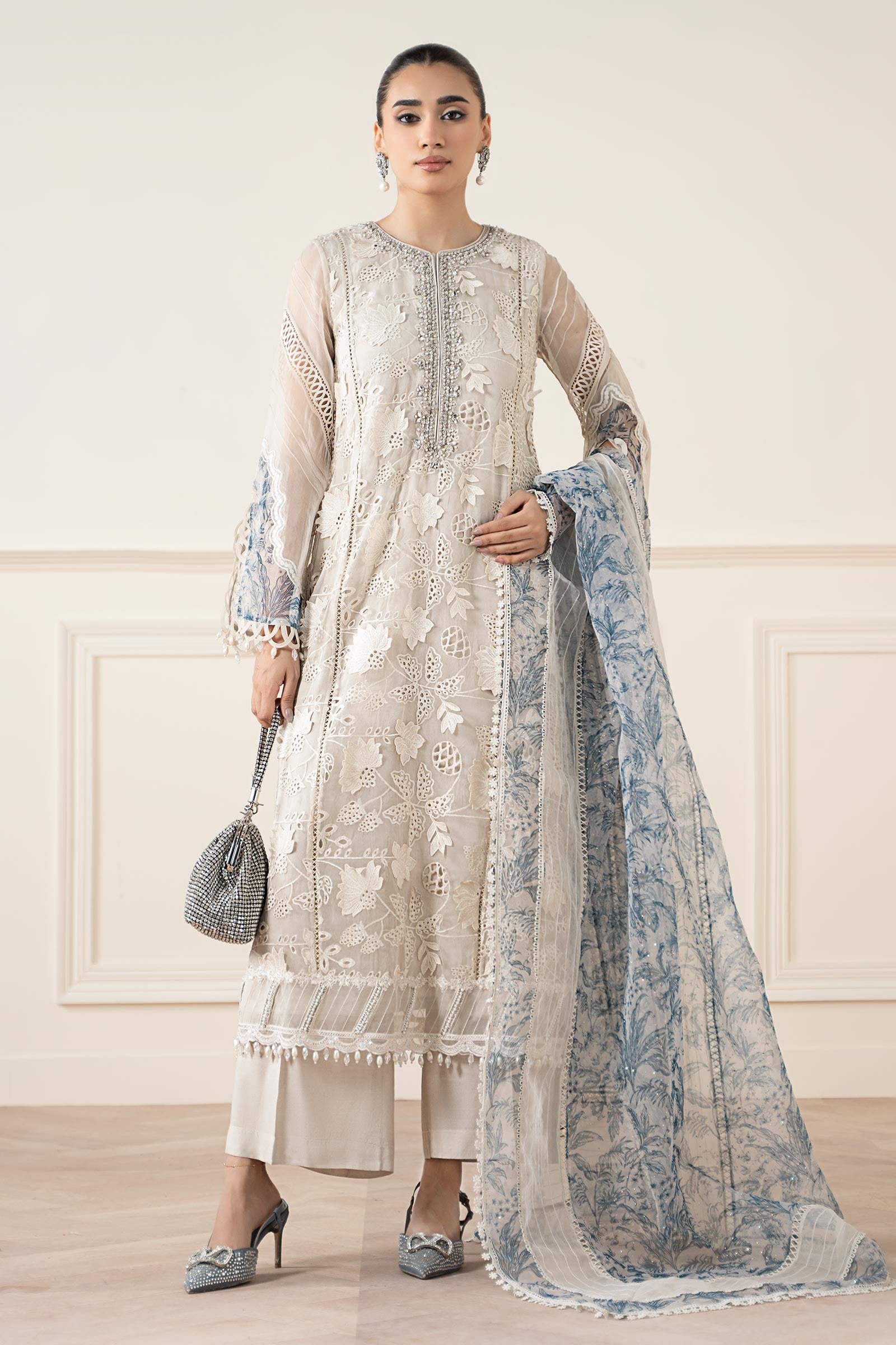 Maria B | Pre Fall 25 | Organza Suit 05