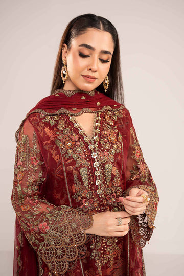 Maria B | Eid Collection Formals 26 | 3 Piece Embroidered Organza Suit