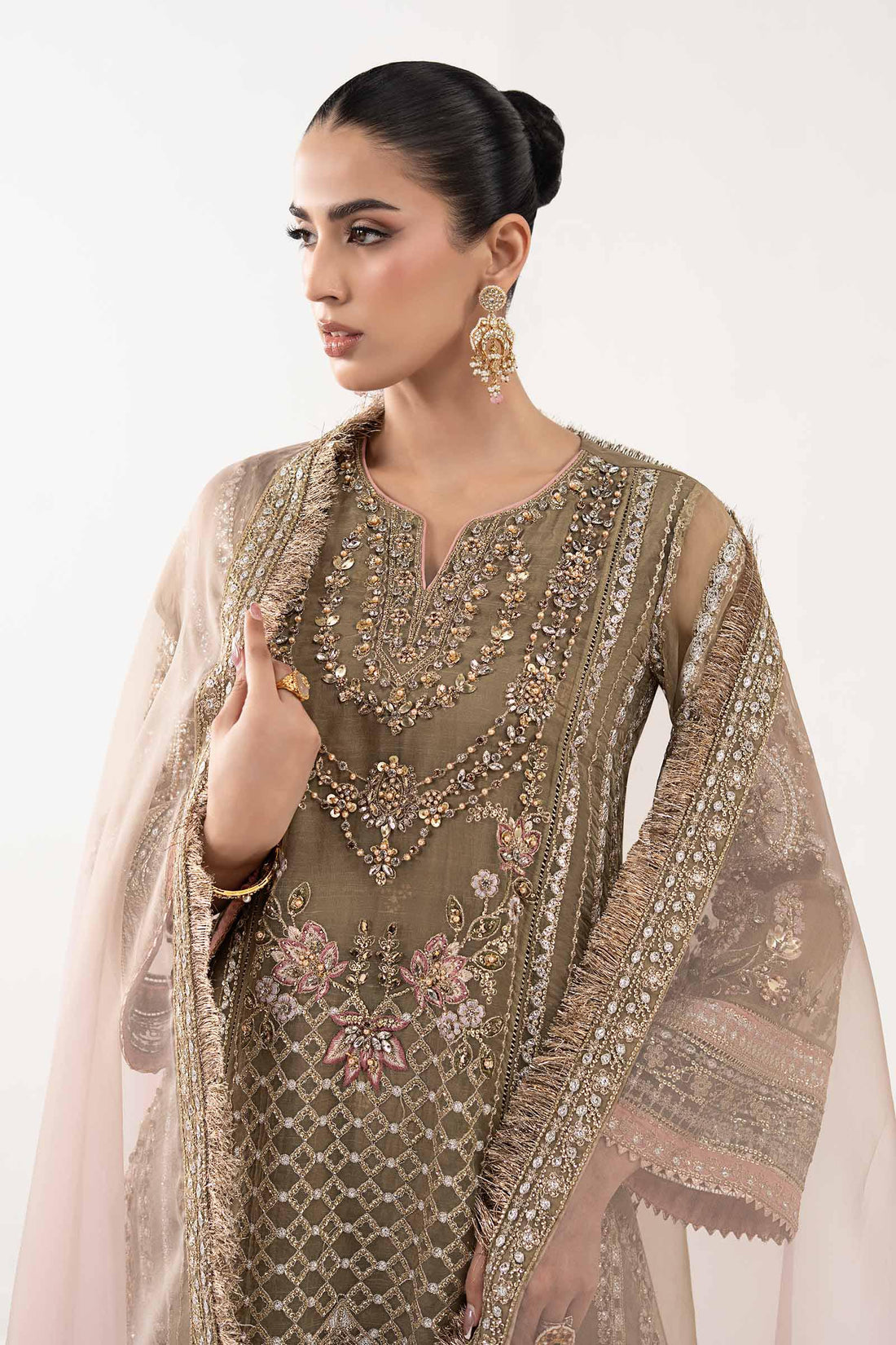 Maria B | Eid Collection 26 | 3 Piece Embroidered Organza Suit