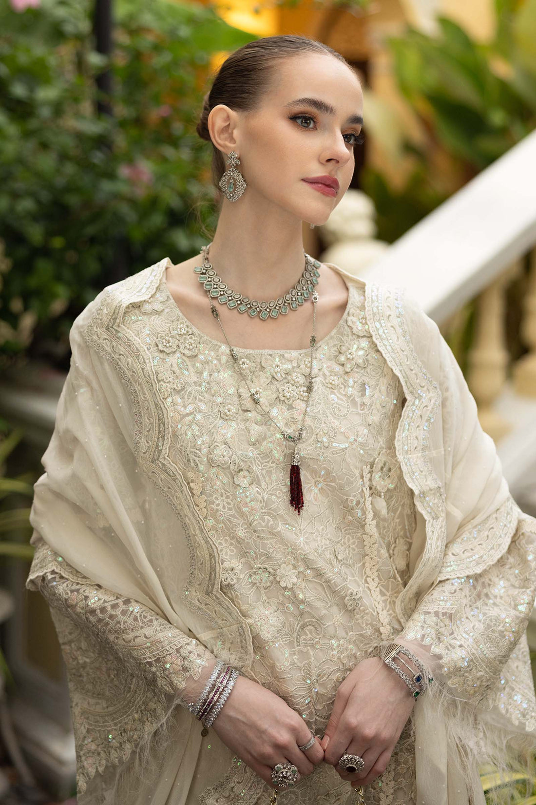 Maria B | Eid Collection 26 | 3 Piece Embroidered Organza Suit
