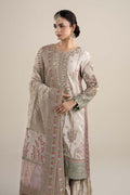 Maria B | Pre Fall Dresses | 3 Piece Embroidered Bamber Raw Silk Suit HH