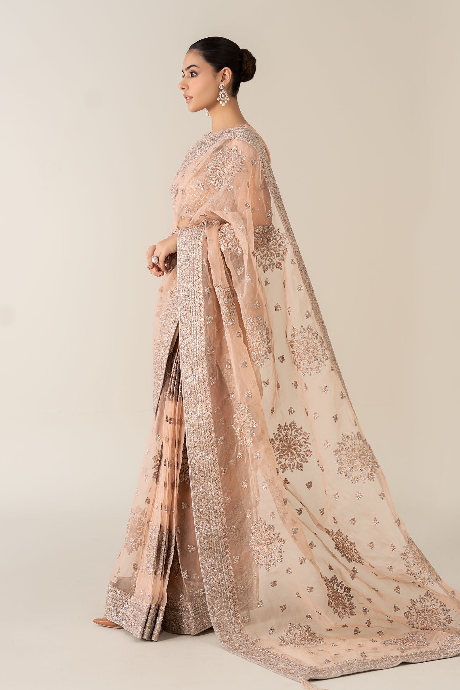 Maria B | Pre Fall 25 | Organza Saree 09
