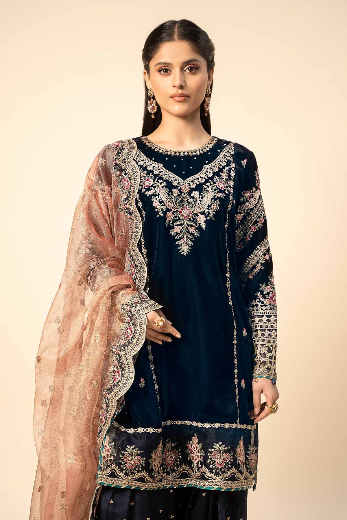 Maria B | Formal Wears | Velvet Suit | SF-W24-80