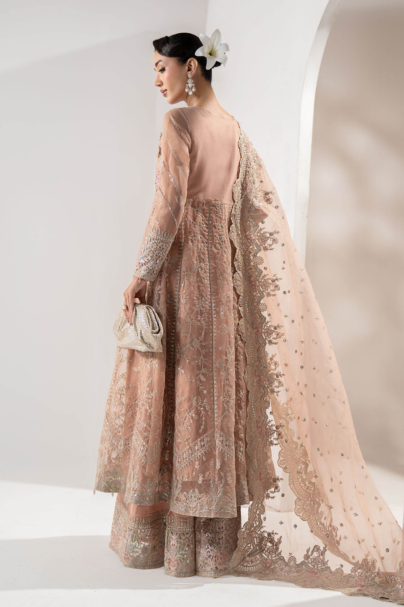 Maria B | Pre Fall Dresses | 3 Piece Embroidered Organza Suit ZS