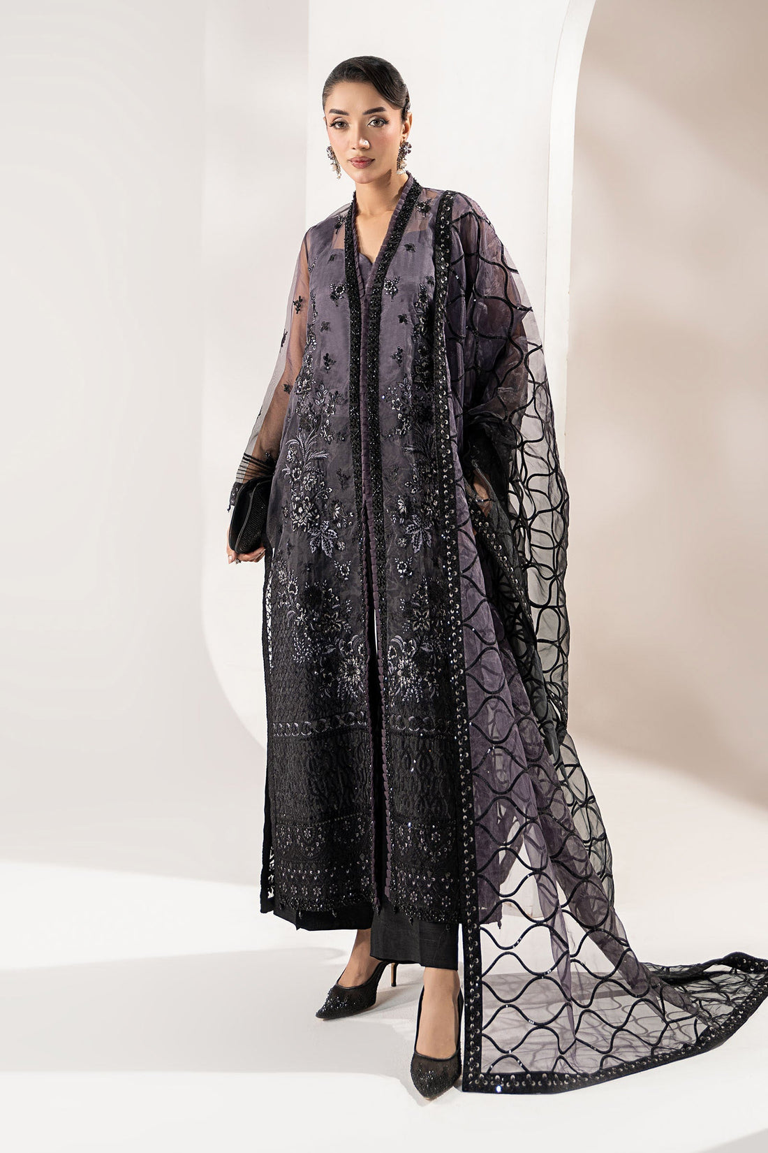 Maria B | Pre Fall 25 | Organza Suit-W25-34