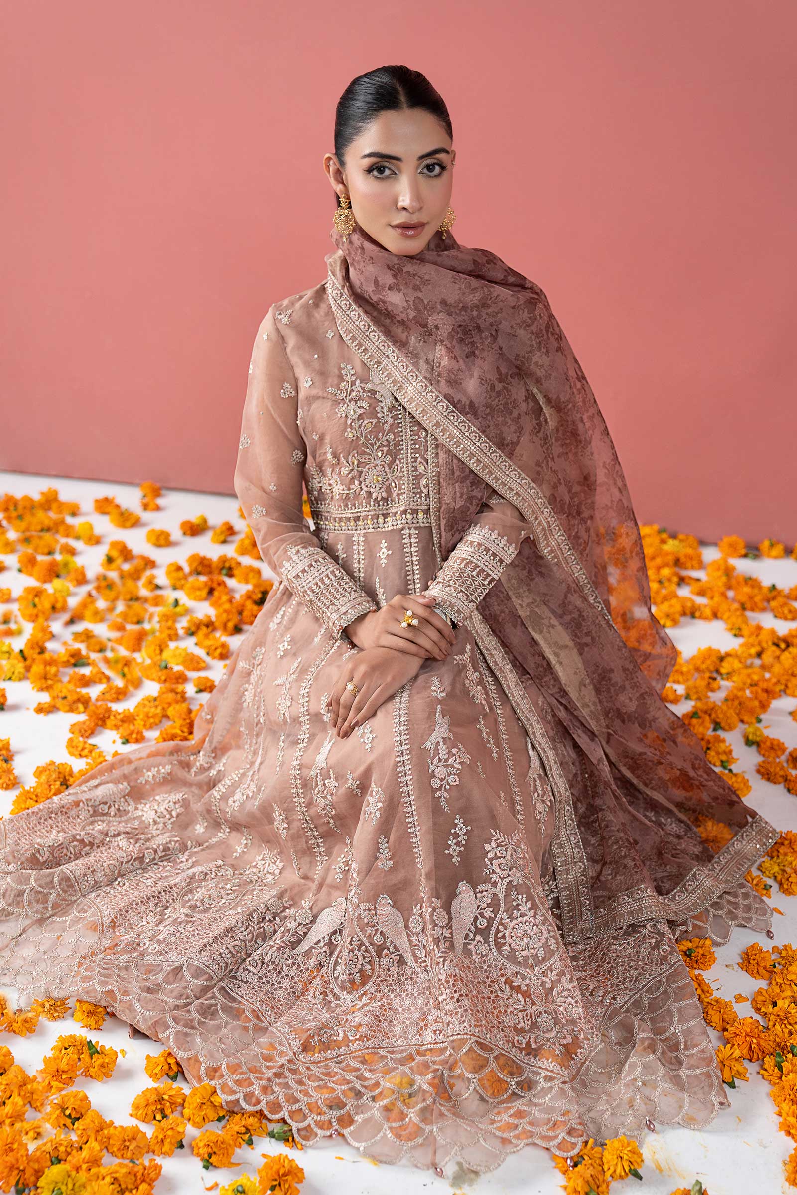 Maria B | Pre Fall 25 | SF-W25-38-Tea Pink