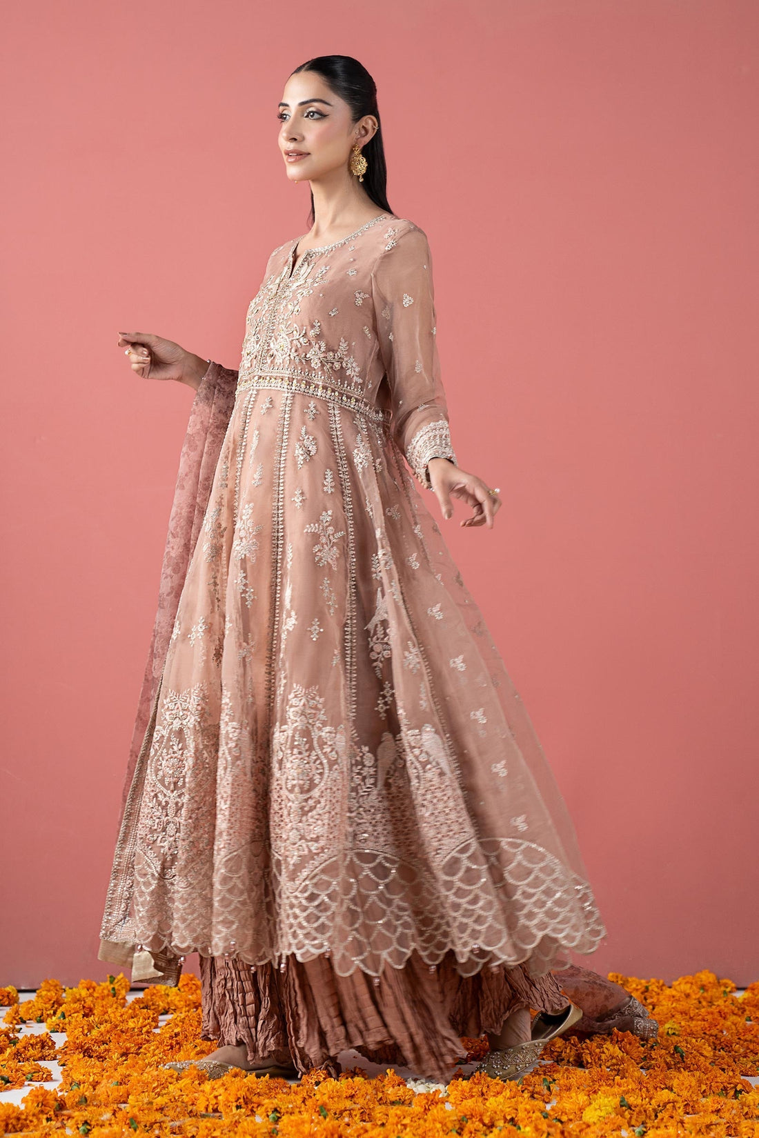 Maria B | Pre Fall 25 | SF-W25-38-Tea Pink