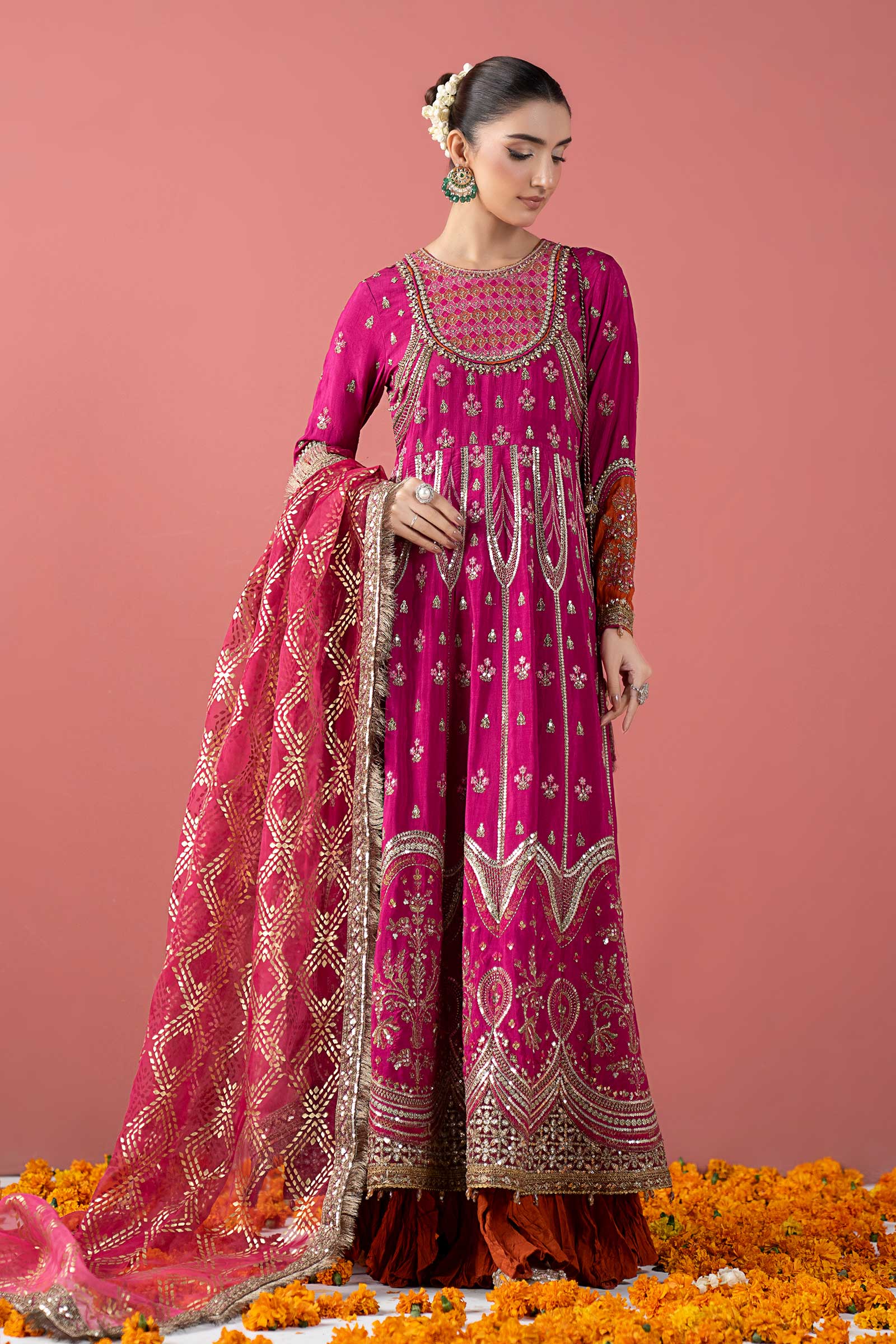 Maria B | Pre Fall 25 | SF-W25-40-Dark Pink