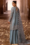 Motifz | Bridal Couture | 0014-FIROZEH EMBROIDERED ORGANZA STITCHED