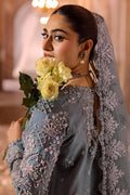 Motifz | Bridal Couture | 0014-FIROZEH EMBROIDERED ORGANZA STITCHED