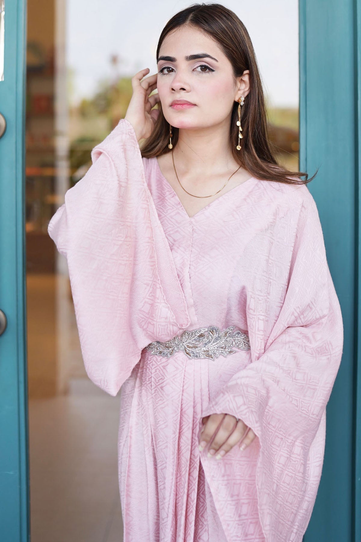 Motifz | Couture Kaftan | 0047-BLUSH-GLAMOUR