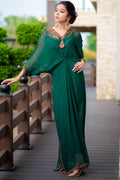 Motifz | Couture Kaftan | 0048-EMERALD-JEWEL