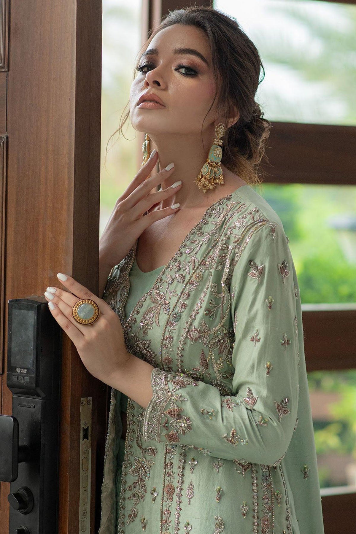 Motifz | Couture Camila | 0059-JAZMIN HAND EMBELLISHED RAW SILK STITCHED