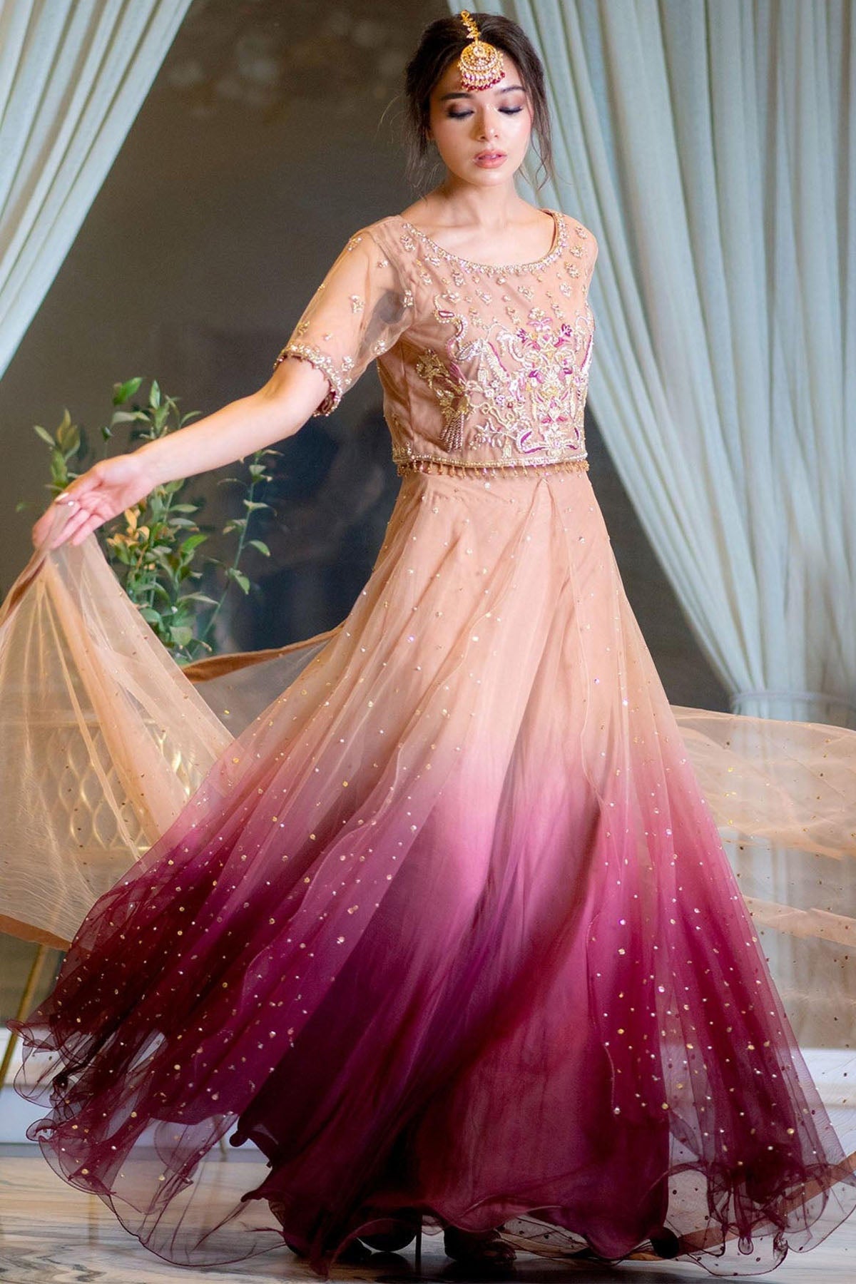 Motifz | Couture Camila | 0060-STAR DUST EMBROIDERED SILK NET STITCHED