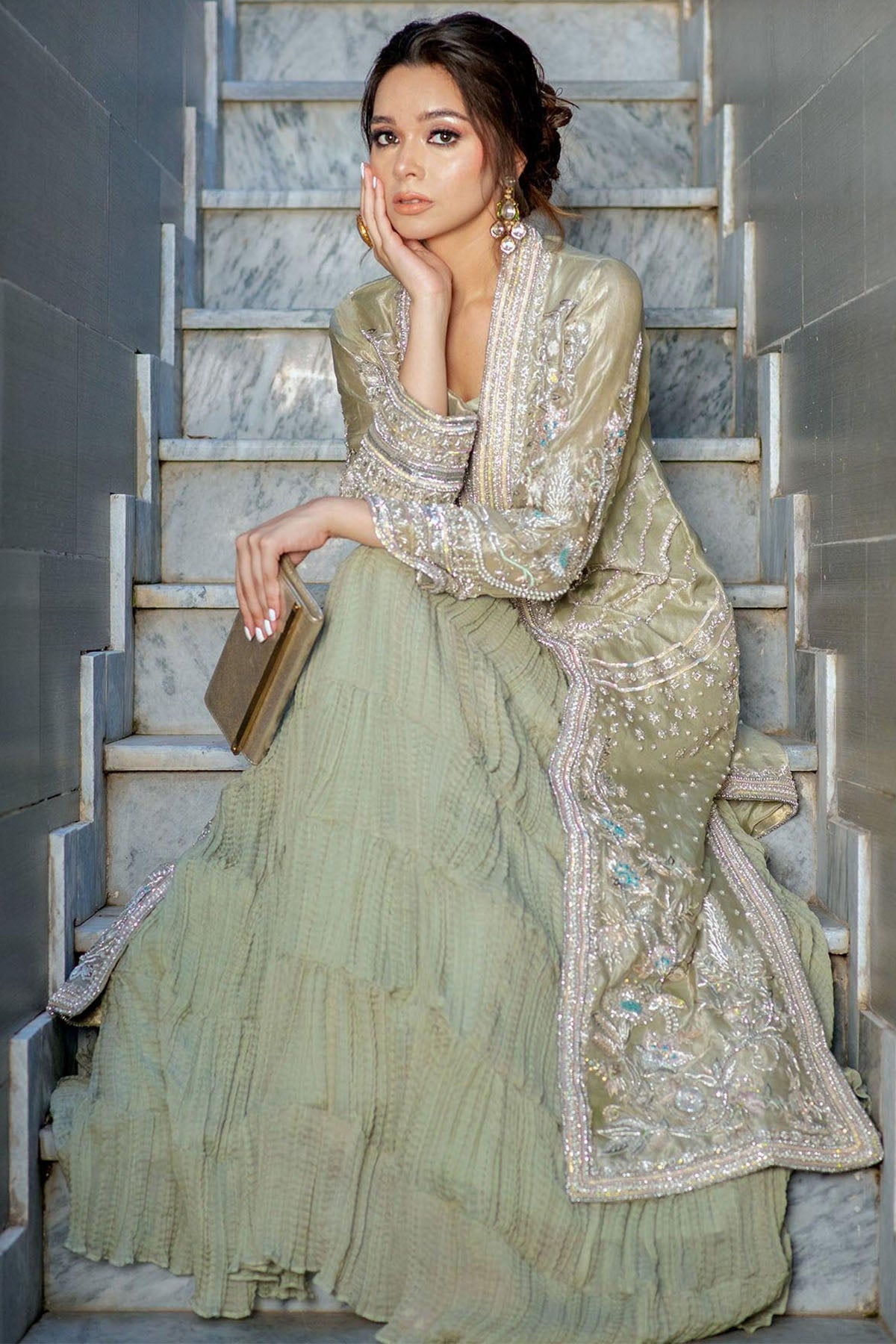 Motifz | Couture Camila | 0061-ILHANA EMBROIDERED ORGANZA STITCHED