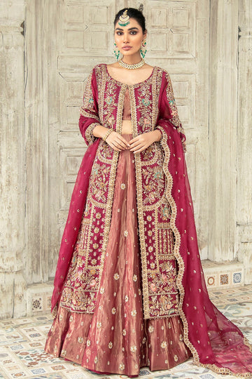 Motifz | Couture Wedding Wear | 0087-MAJESTY HAND EMBELLISHED COTTON NET STITCHED