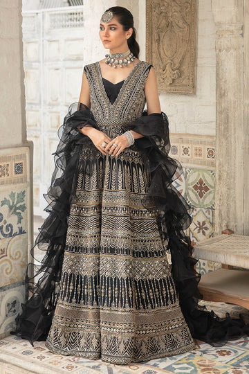 Motifz | Couture Wedding Wear | 0088-SURREAL HAND EMBELLISHED RAW SILK STITCHED