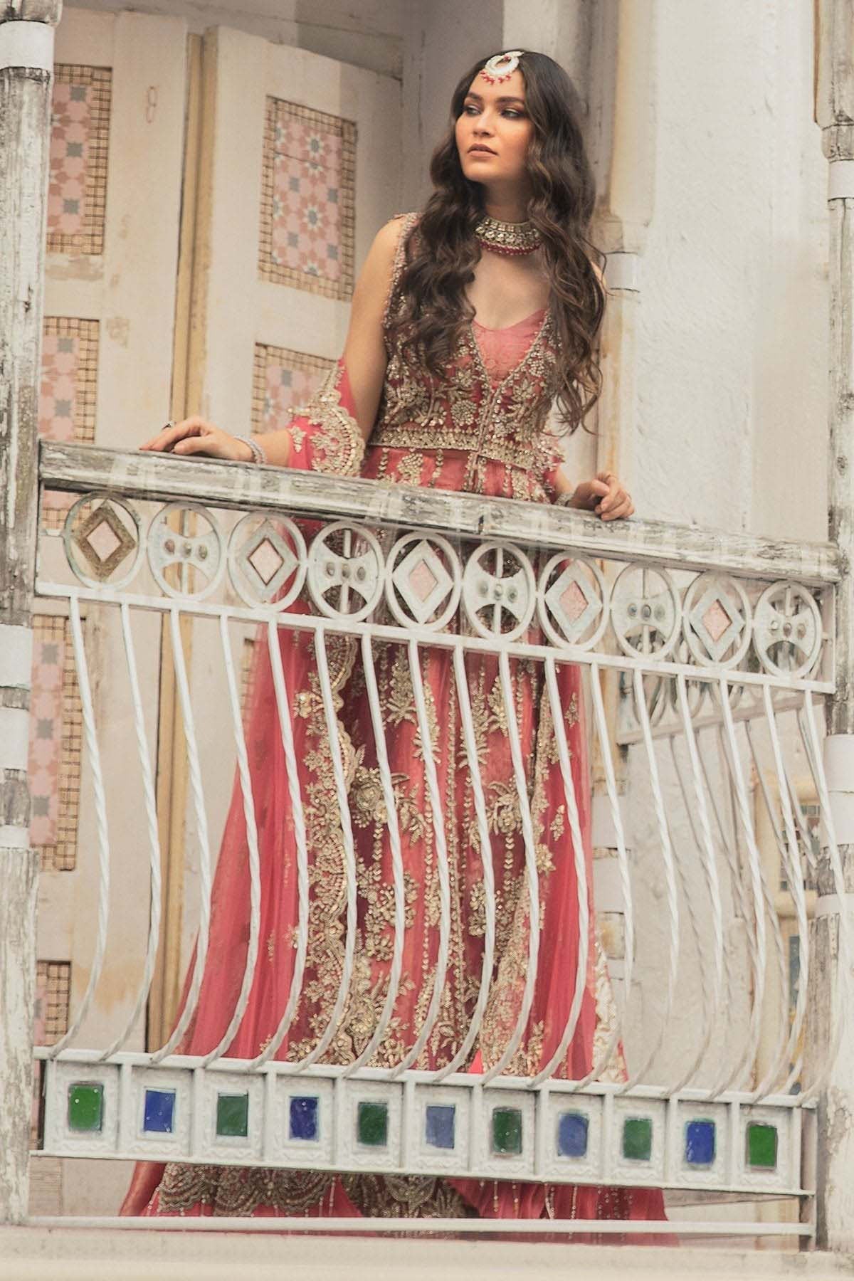 Motifz | Couture Wedding Wear | 0096-RITZY HAND EMBELLISHED SILK NET STITCHED