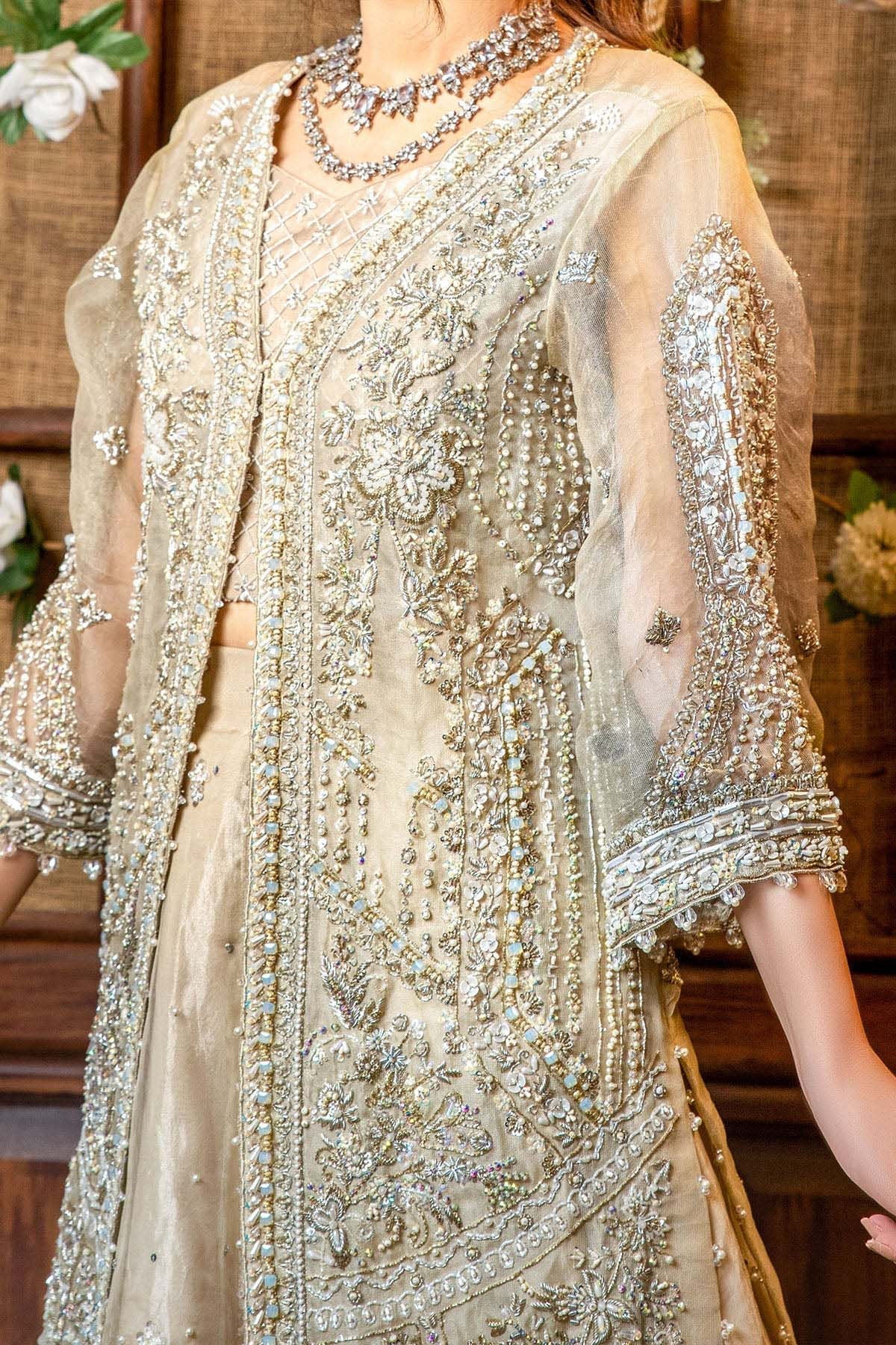 Motifz | Couture Wedding Wear | 0098-RADIANCE HAND EMBELLISHED ORGANZA NET STITCHED