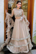 Motifz | Couture Wedding Wear | 0100-PLUSH HAND EMBELLISHED SILK NET STITCHED