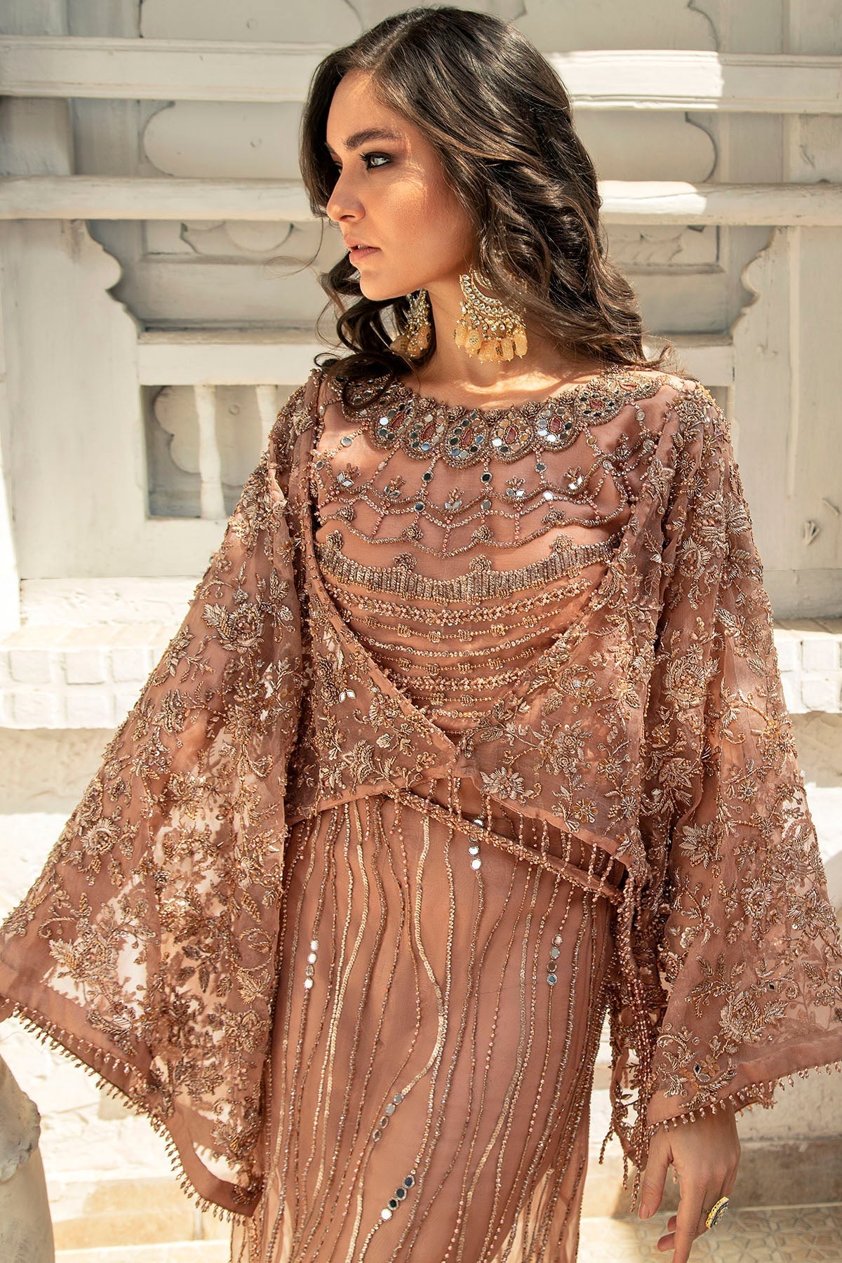 Motifz | Couture Wedding Wear | 0102-VENUS HAND EMBELLISHED ORGANZA STITCHED