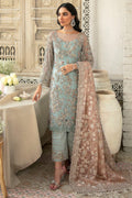 Motifz | Couture Wedding Wear | 0104-CELESTE HAND EMBELLISHED SILK NET STITCHED