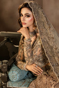 Motifz | Couture Wedding Wear | 0105-GRANDURE HAND EMBELLISHED SILK NET STITCHED