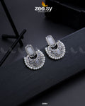 Silver Cluster Pearl Earring - House Of Zarish