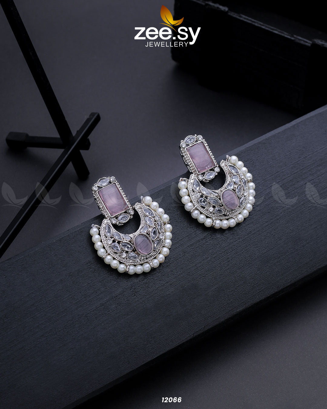 Silver Cluster Pearl Earring - House Of Zarish