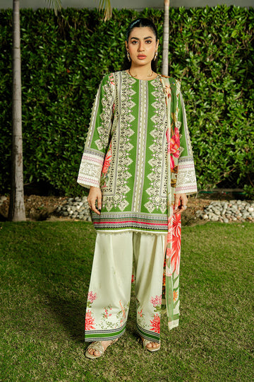 Imrozia Premium | Lawn 26 | SL-122 Olive Jardin