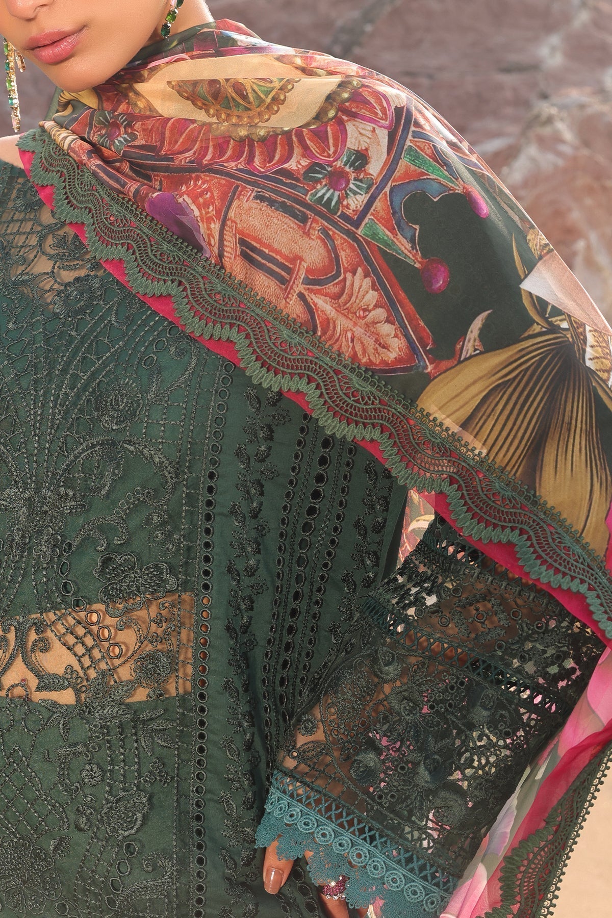 Imrozia Premium | Hania Luxury Lawn 25 | SL 77 A Rameen